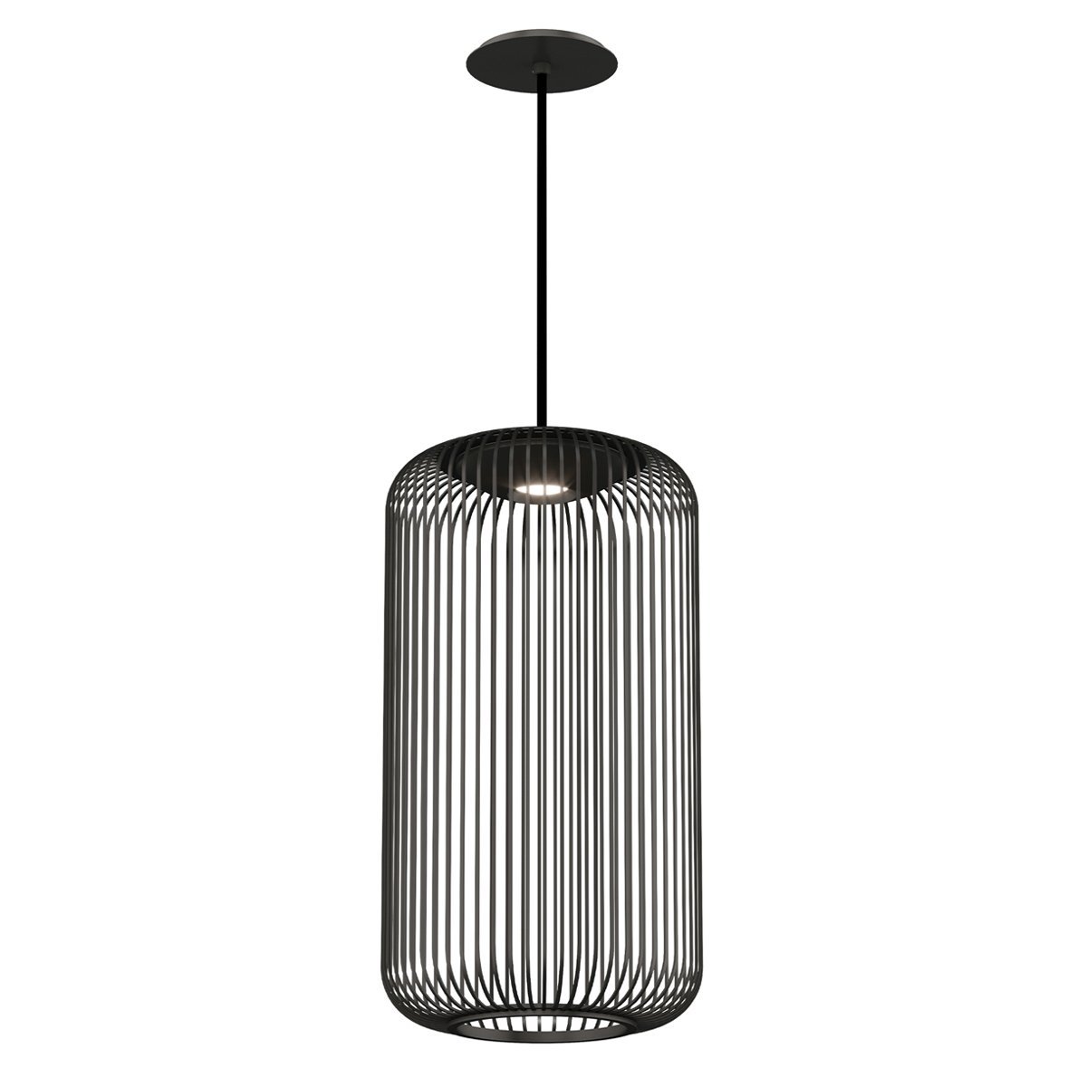 Kai 1 Pendant - Nightshade Black Finish