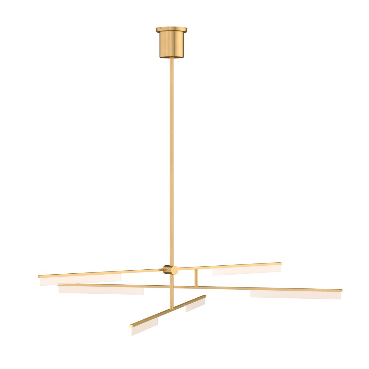 Klee 6-Light Chandelier - Natural Brass Finish