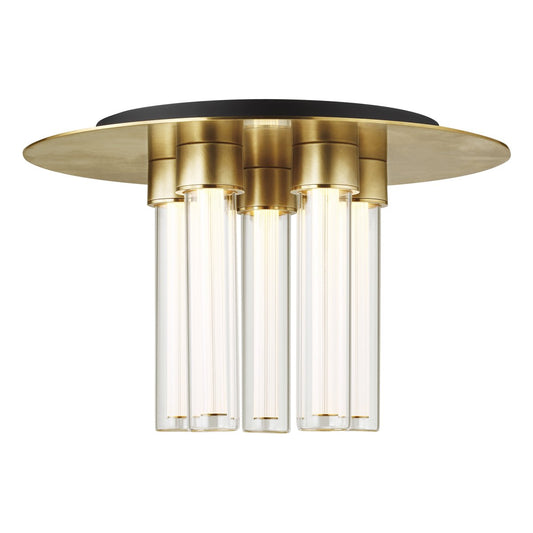 Kola 13 Flush Mount - Natural Brass Finish