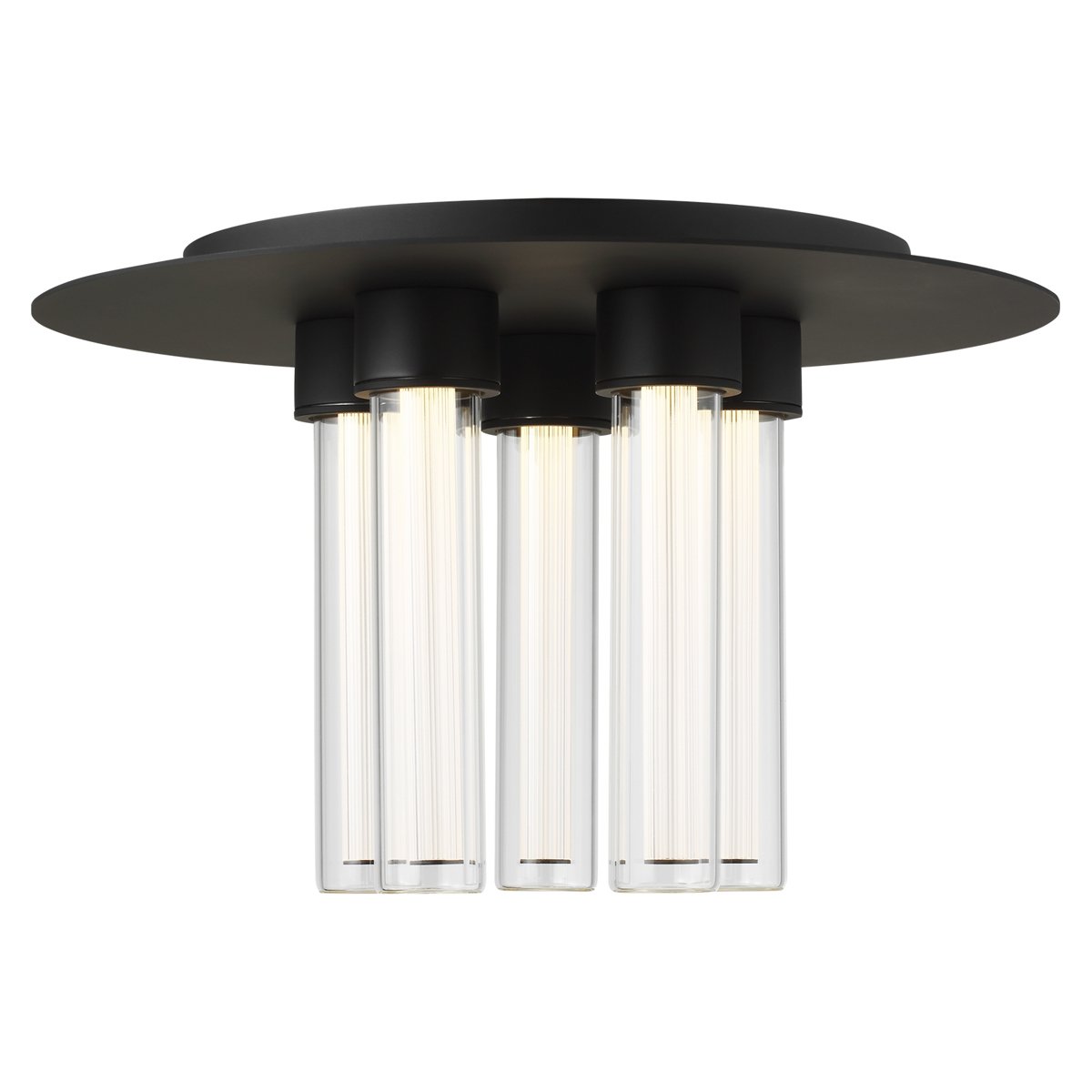 Kola 13 Flush Mount - Nightshade Black Finish