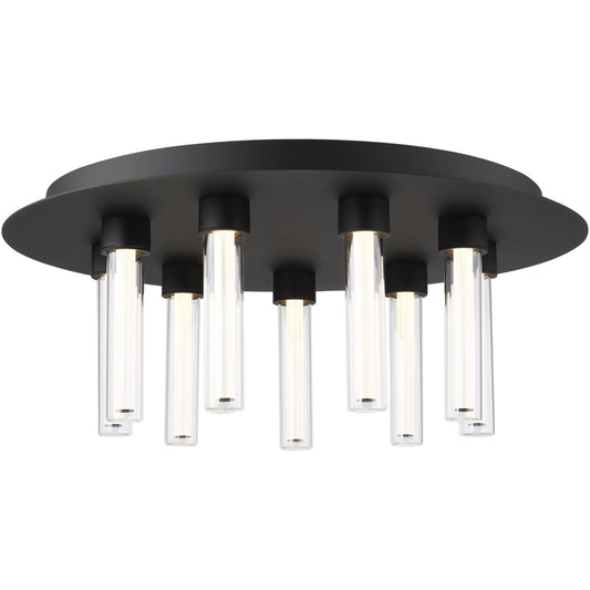 Kola 22 Flush Mount - Nightshade Black Finish