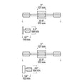 Load image into Gallery viewer, Kamden 3-Light Bath Bar - Diagram
