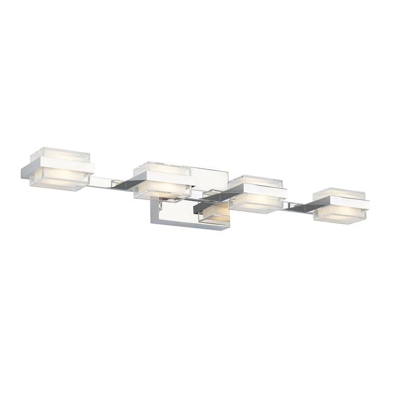 Kamden 4-Light Bath Bar - Chrome Finish