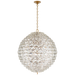 Karina Grande Sphere Chandelier - Antique-Burnished Brass Finish