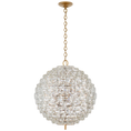 Load image into Gallery viewer, Karina Large Sphere Chandelier - Antique-Burnished Brass Finish
