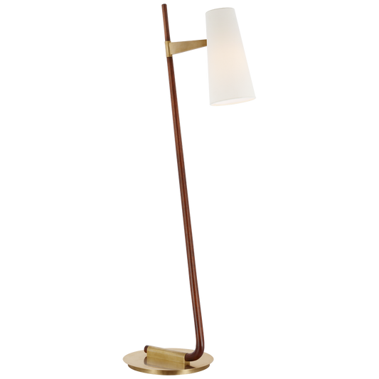 Katia Floor Lamp Mahogany/Hand-Rubbed Antique Brass Finish