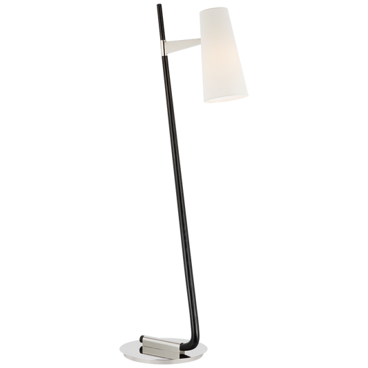 Katia Floor Lamp Ebony/Polished Nickel Finish