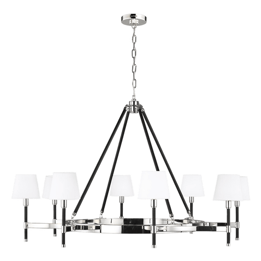 Katie Large Chandelier - Polished Nickel Finish