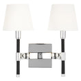 Load image into Gallery viewer, Katie Double Wall Sconce - Polished Nickel Finish
