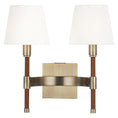 Load image into Gallery viewer, Katie Double Wall Sconce - Time Worn Brass Finish
