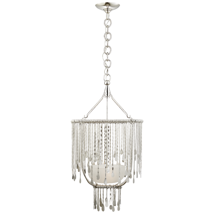 Kayla Small Sculpted Chandelier - Polished Nickel