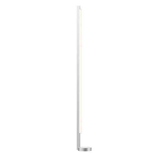 Keel LED Floor Lamp - Bright Satin Aluminum Finish