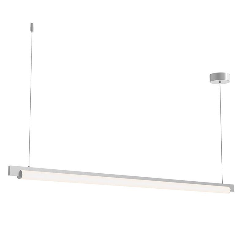 Keel 60" LED Pendant - Bright Satin Aluminum Finish