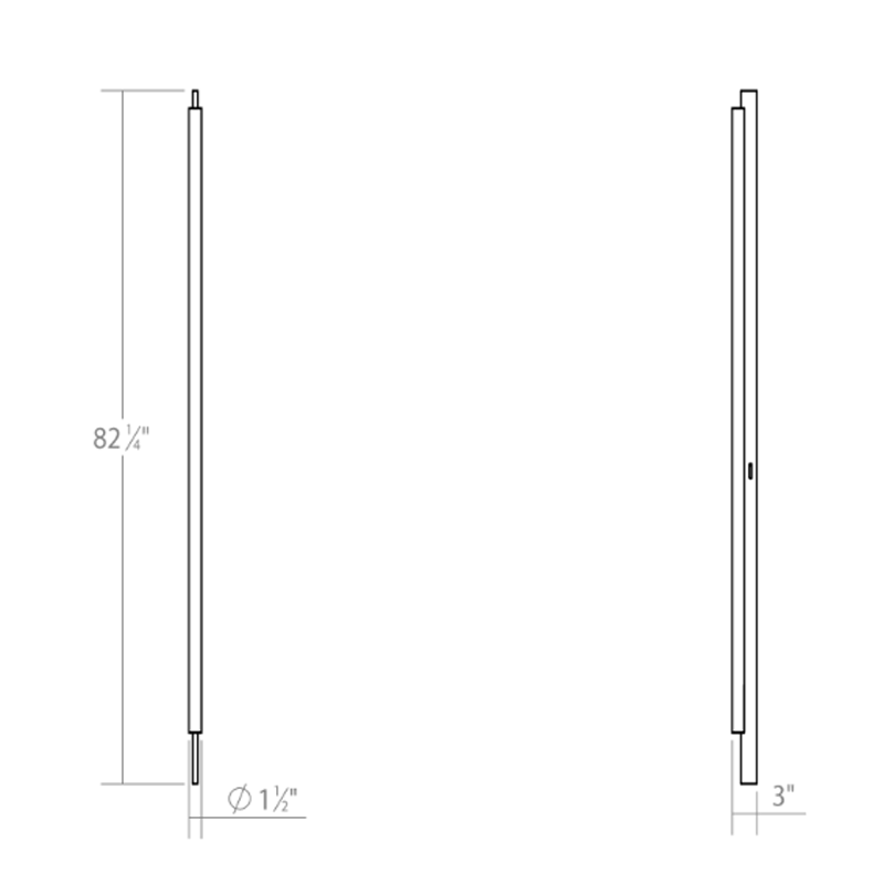 Keel LED Wall Sconce - Diagram