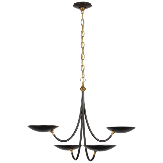 Keira Medium Chandelier - Bronze/Hand-Rubbed Antique Brass Finish