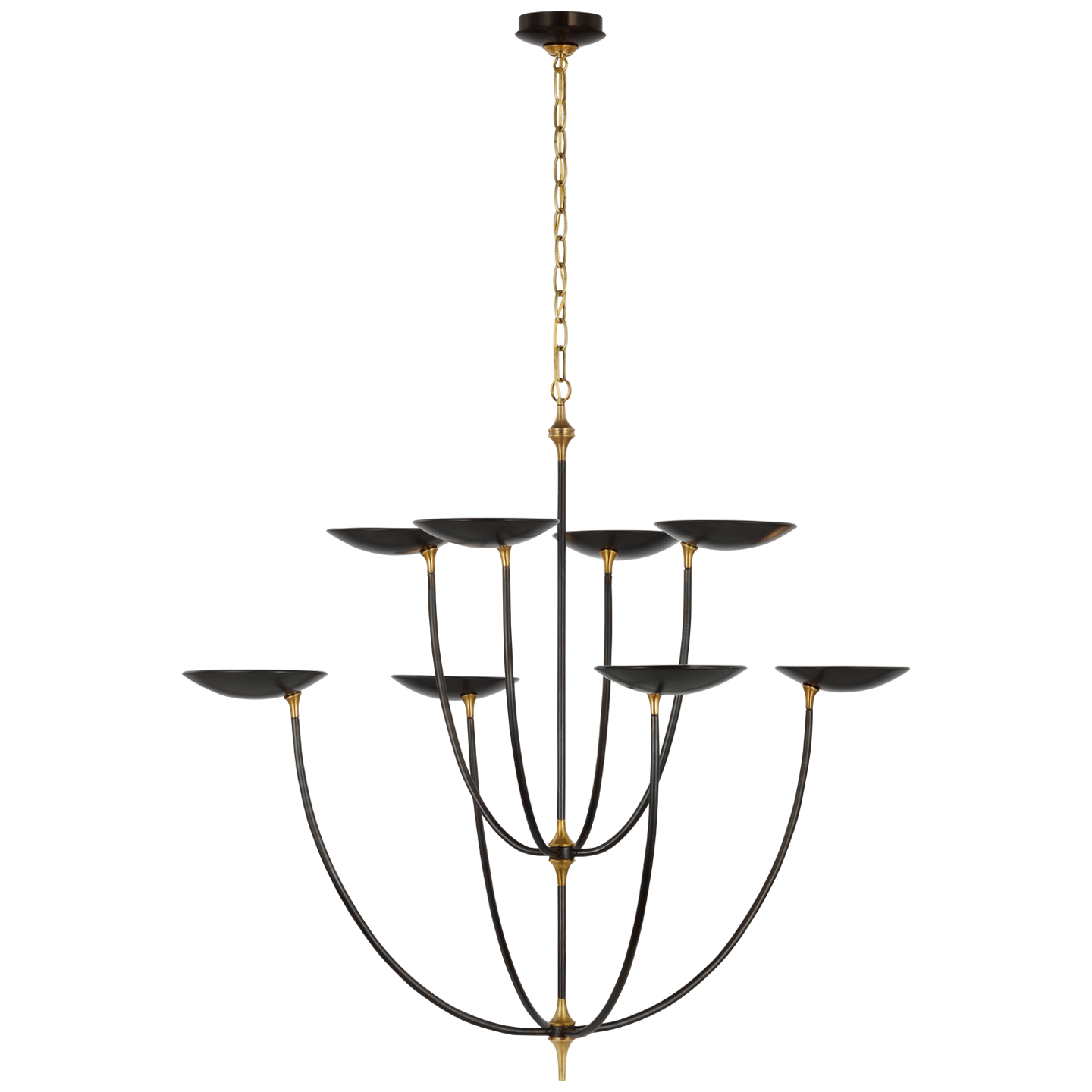 Keira X-Large Chandelier - Bronze/Hand-Rubbed Antique Brass Finish