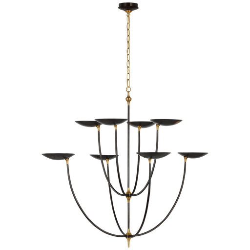 Keira X-Large Chandelier - Bronze/Hand-Rubbed Antique Brass Finish