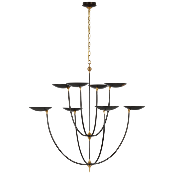 Keira X-Large Chandelier - Bronze/Hand-Rubbed Antique Brass Finish