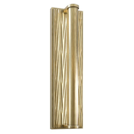 Kensington LED Rectangular Wall Sconce - Vintage Brass