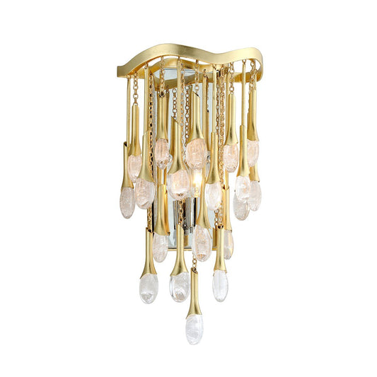 Kiara Wall Sconce - Gold Leaf Finish