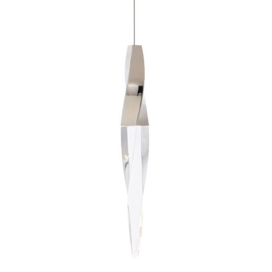 Kindjal 18" LED Mini Pendant - Polished Nickel Finish