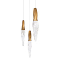 Load image into Gallery viewer, Kindjal 3-Light Pendant - Aged Brass Finish
