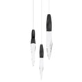 Load image into Gallery viewer, Kindjal 3-Light Pendant - Black Finish
