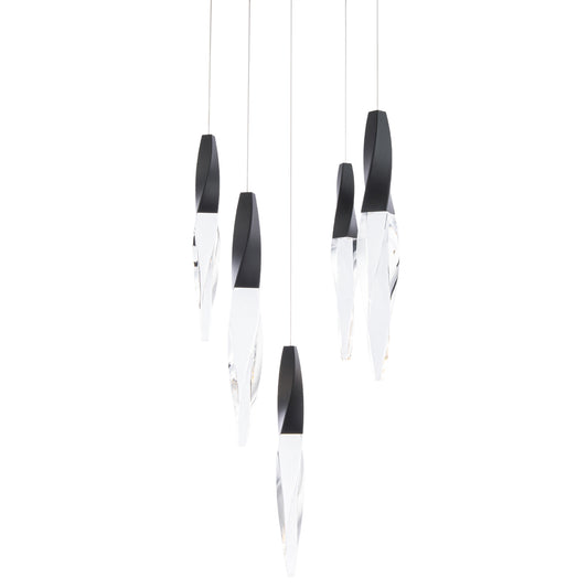 Kindjal 5-Light Pendant - Black Finish