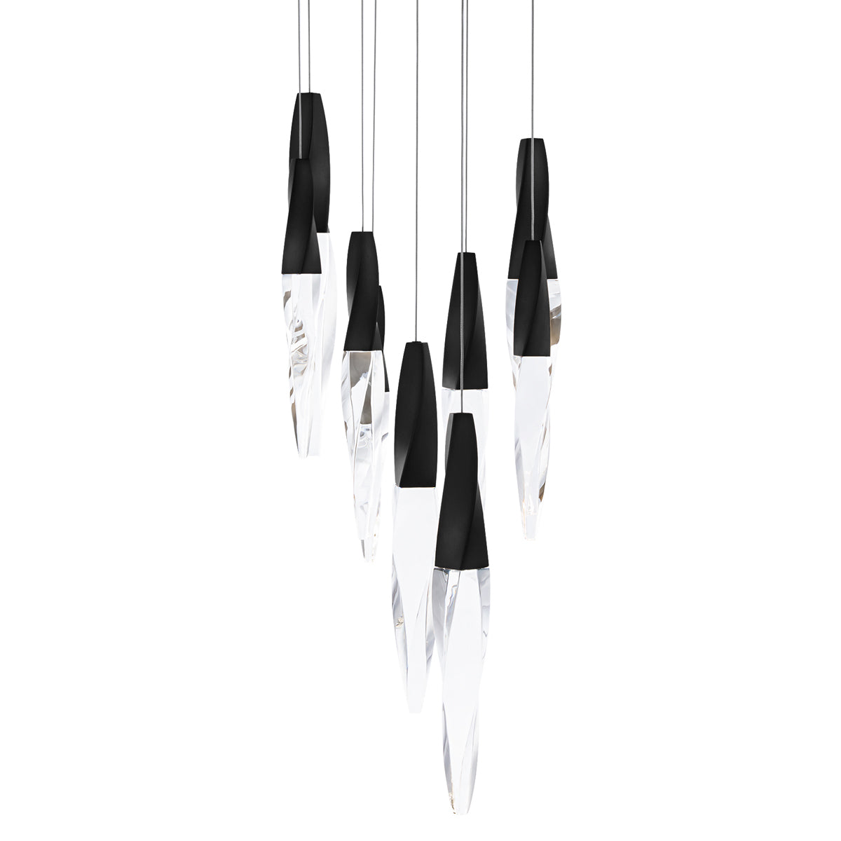 Kindjal 9-Light Pendant - Black Finish