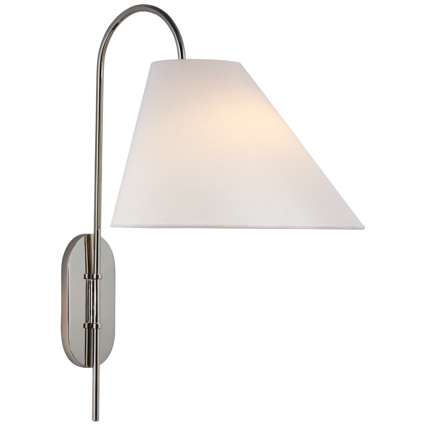 Kinsley Large Articulating Wall Light - Polished Nickel Finish