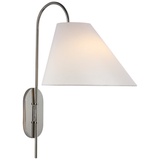 Kinsley Large Articulating Wall Light - Polished Nickel Finish