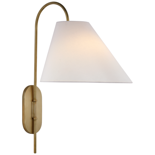 Kinsley Large Articulating Wall Light - Soft Brass Finish