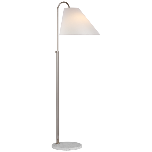 Kinsley Medium Floor Lamp Polished Nickel