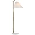 Load image into Gallery viewer, Kinsley Medium Floor Lamp Soft Brass
