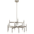 Load image into Gallery viewer, Kizette Large Chandelier - Brushed Nickel
