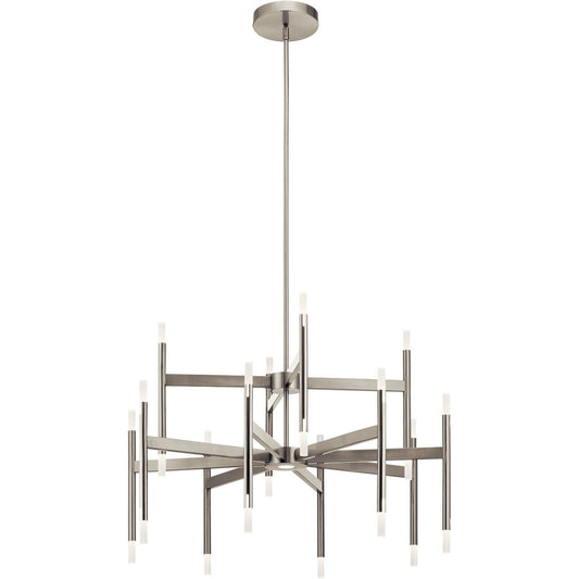 Kizette Large Chandelier - Brushed Nickel