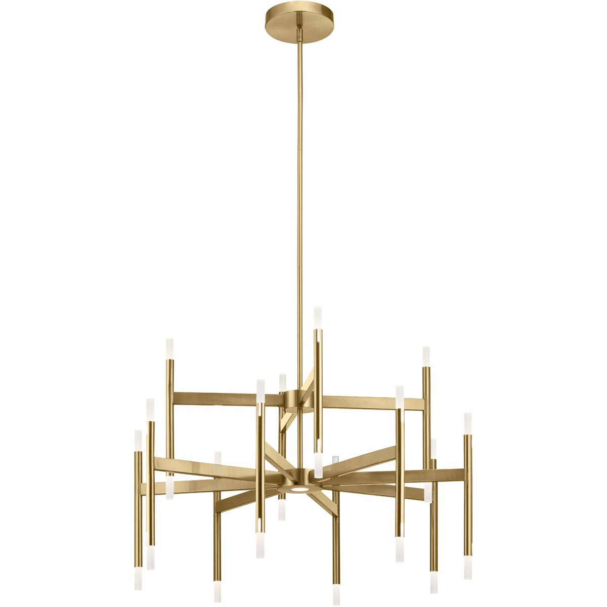 Kizette Large Chandelier - Champagne Gold