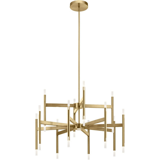 Kizette Large Chandelier - Champagne Gold