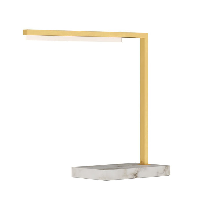Klee 18 Table Lamp - Natural Brass/Marble