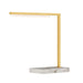 Klee 18 Table Lamp - Natural Brass/Marble
