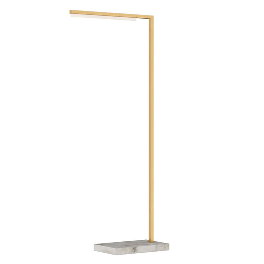 Klee 43 Floor Lamp - Natural Brass Finish