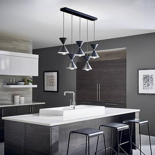 Kordan LED 5-Light Linear Suspension - Display