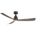 Kute 52" Ceiling Fan - Matte Greige Finish with Weathered Wood Blades