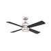 Kwad 44" Ceiling Fan - Brushed Nickel Finish with Black/Brushed Nickel  Blades