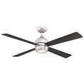 Load image into Gallery viewer, Kwad 52" Ceiling Fan - Brushed Nickel Finish with Black/Brushed Nickel  Blades
