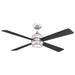 Kwad 52" Ceiling Fan - Brushed Nickel Finish with Black/Brushed Nickel  Blades