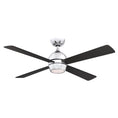 Load image into Gallery viewer, Kwad 52" Ceiling Fan - Chrome Finish with Black Blades
