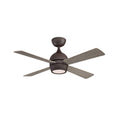 Load image into Gallery viewer, Kwad 44" Ceiling Fan - Matte Greige Finish with Weathered Wood Blades
