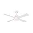 Load image into Gallery viewer, Kwad 44" Ceiling Fan - Matte White Finish with Matte White Blades
