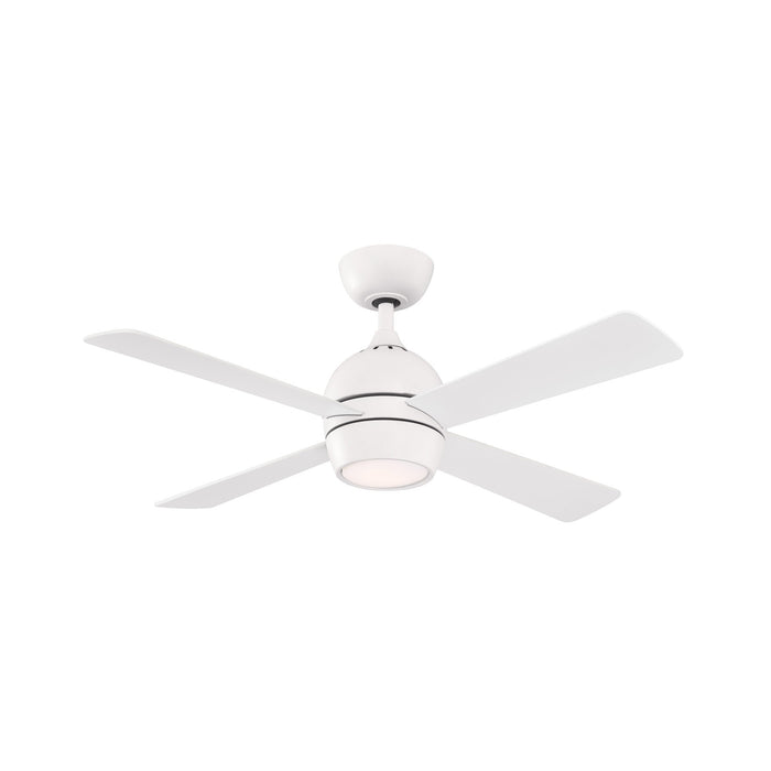 Kwad 44" Ceiling Fan - Matte White Finish with Matte White Blades